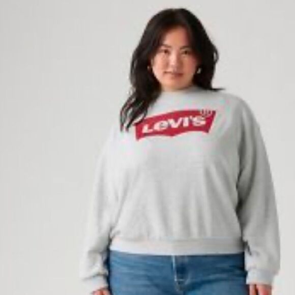 Levi’s NWT Sz 2XL light grey  logo sweatshirt - Picture 5 of 10